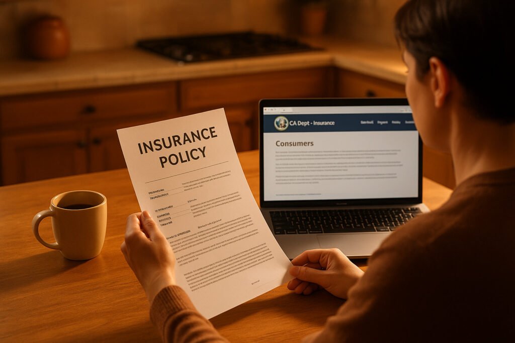 Reviewing a car insurance policy in California to see if it follows the car or the driver.